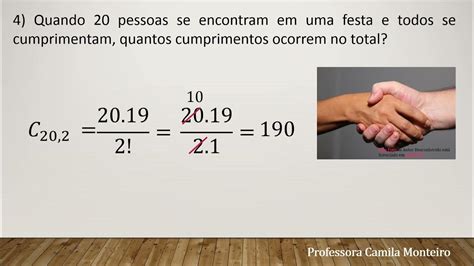 Arranjo E Combinação Simples Exercícios Resolvidos Profª Camila