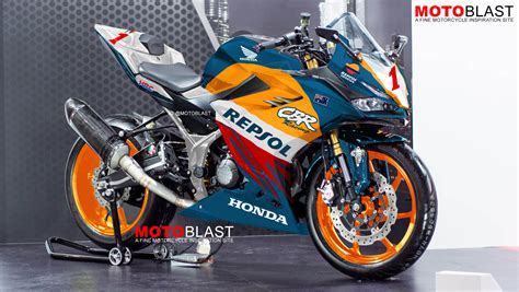 Modif Striping Honda New CBR150R 2021 Livery Repsol NSR MOTOBLAST