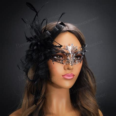 Silver Masquerade Mask Masquerade Ball Masks Feathers Luxury - Etsy