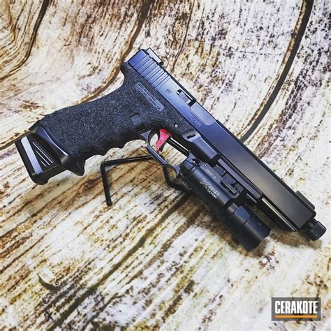 Glock 17l In Cerakote Elite Blackout And Midnight By Russell Woske