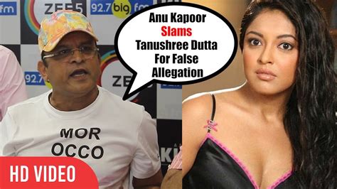 Annu Kapoor Slams Tanushree Dutta On Nana Patekar Controversy Angry