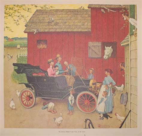 Sold At Auction Norman Rockwell Norman Rockwell The Famous Model T Was Boss Of The Road