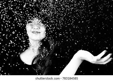 Naked Girl Under Rain Drops Stock Photo 495353719 Shutterstock