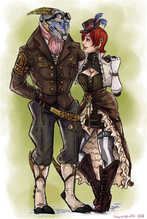 Steampunk Shakarian By Niuniente On Deviantart Mass Effect Mass