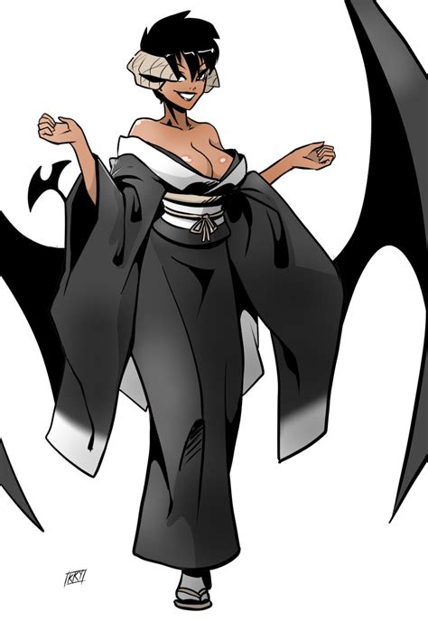 Succubus Fashion Kimono By Kukuruyo On Newgrounds