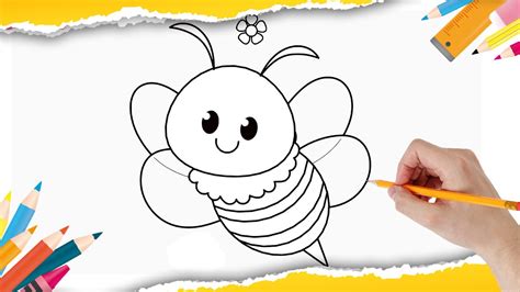 Como desenhar uma ABELHA Fácil Passo a Passo Como Dibujar una ABEJA