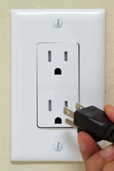 Electrical Outlet With Cable Stock Photo Image Of Copy Current 27323648