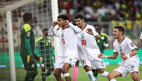 المنتخب المغربي ينهي الشوط الأول متقدما على السنغال