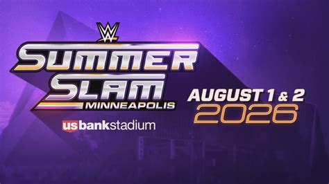 WWE SummerSlam 2026 To Be Two Night Event From Minneapolis Minnesota