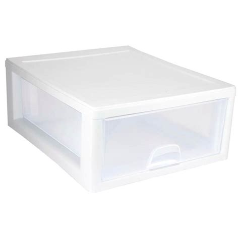 Sterilite Corporation 12 Pack White Stackable Plastic Storage Drawer 6