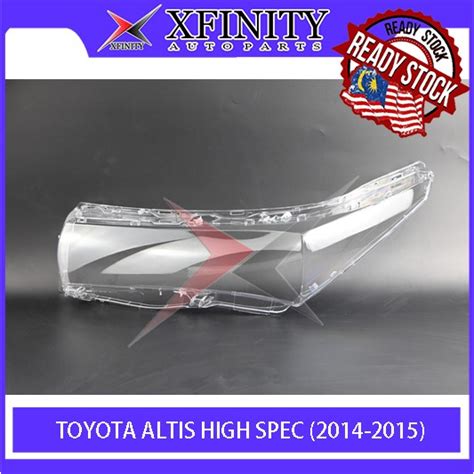 Toyota Altis High Spec Headlamp Cover Headlight Cover Lens