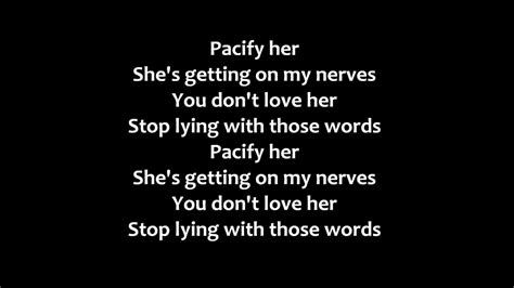 Melanie Martinez Pacify Her Lyrics