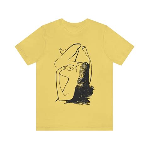 Naked Girl Drawing Tee Classic Nude Tshirt Art Nude Drawing Shirt