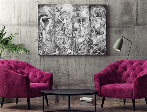 Four Seasons By Imre Zsido Fantasy Art Print Fantasy Print Canvas Art