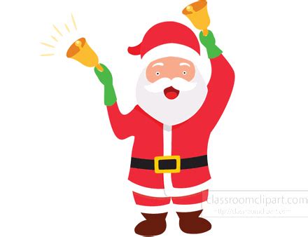 Christmas Clipart - santa-ringing-gold-christmas-bells-animation ...