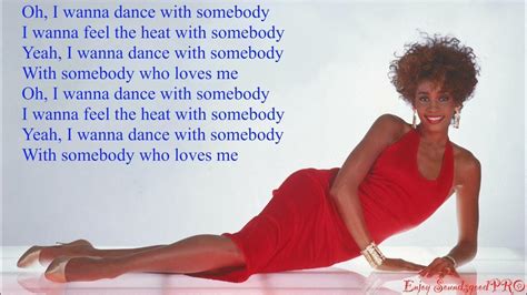 Whitney Houston I Wanna Dance With Somebody Lyrics Youtube