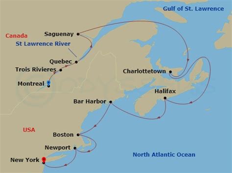 Luxury Cruise Connections Itinerary 12 Day Canada New England Fall