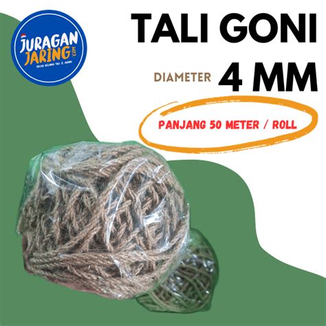 Tali Tambang Goni Mm Tali Garukan Kucing Jute Sisal Harga Per Roll