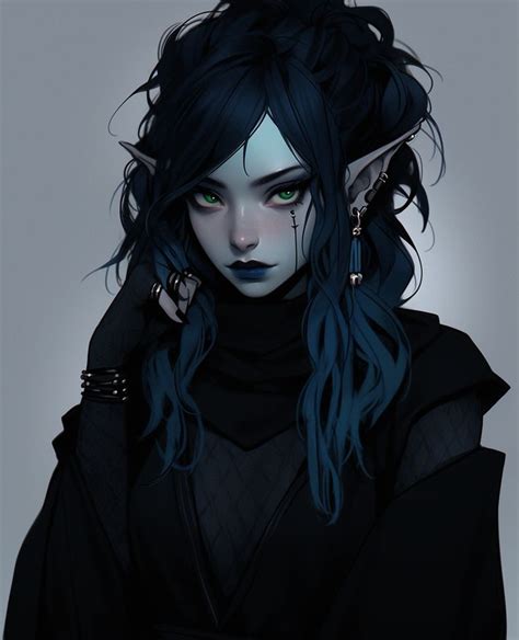 Pin By Violet Wolf On Dnd Character Inspiration In 2024 Black Hair Blue Eyes Dark Hair Blue