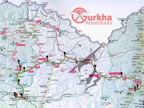 Jomsom To Lower Dolpo Trek Map Gurkha Adventures