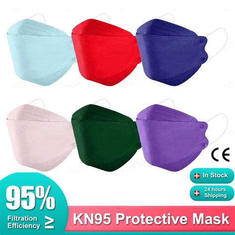 10pc Adult Masks Kn95 Mascarilla Fpp2 Homologada 5 Layers Mascarillas