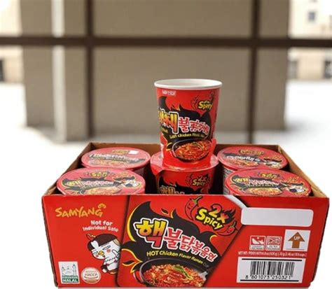 Samyang Buldak X2 Spicy Hot Chicken Flavour CUP 24Pack Halal Food Australia