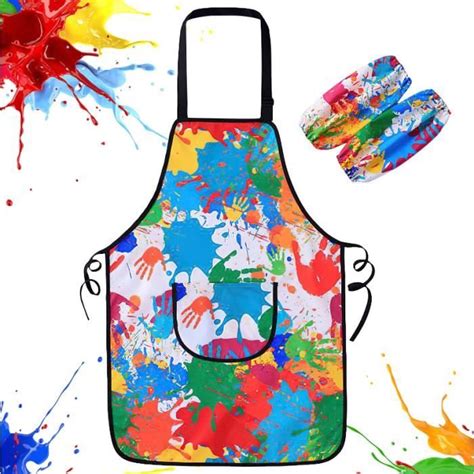 Tablier Peinture Enfant Blouse Peinture Enfant Ensemble Ans