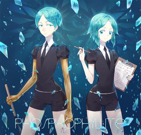 Phos Before And After The Winter Anime Houseki No Kuni Art