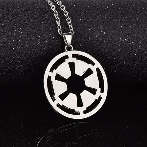 Wholesale Silver Color Fashion Movie Star Wars Logo Pendant Necklace