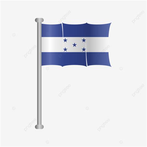 Honduras Flag Vector, Honduras, Flag, Honduras Flag Shinning PNG and ...