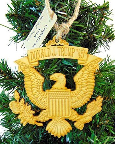 Donald Trump Christmas Ornament Wooden Tree Decoration 45th - Etsy