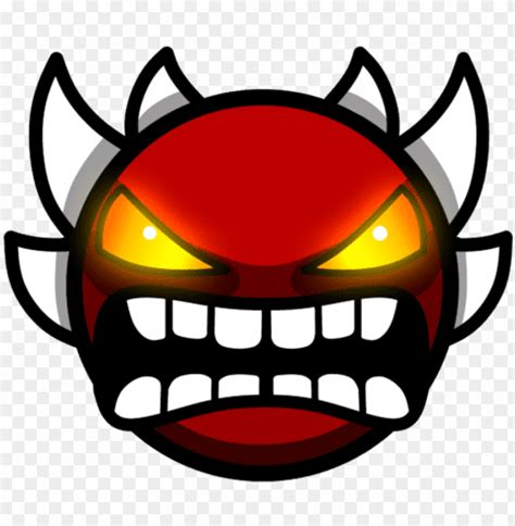 Angry Demon Face Geometry Dash PNG