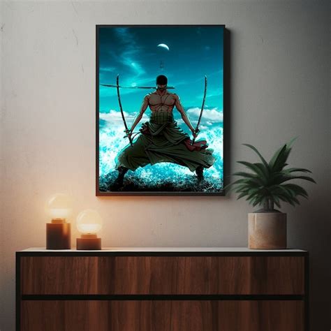 One Piece Anime Metal Poster Etsy