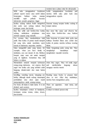 Indonesian Vs Western PDF