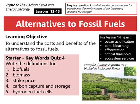 12 13 Alternatives To Fossil Fuels The Carbon Cycle And Energy