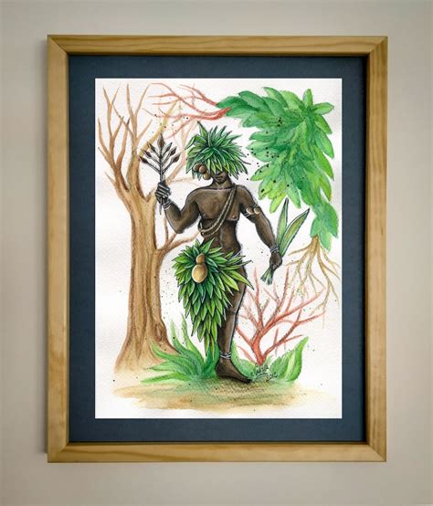 Ossain Osanyin Ossanha Orixas Orishas Illustration Etsy