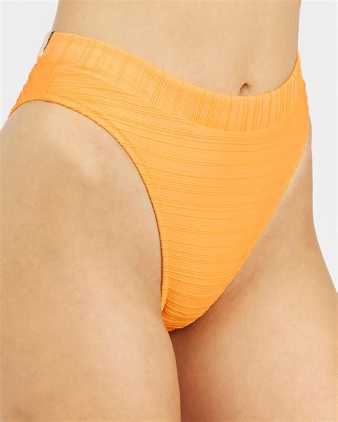 Shop Rhythm Tahiti Xanadu Bikini Bottom In Apricot Fast Shipping