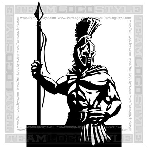 Spartan Mascot Logo - Vector Clipart Spartan