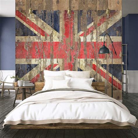 Union Jack Mural By Galerie Multi Coloured Mural Wallpaper Direct