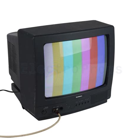 Practical Goodmans Rs Colour Crt Television In Black Plastic