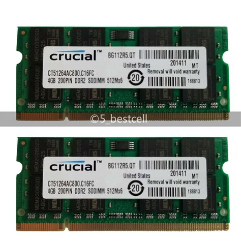 Crucial Gb Gb Rx Gb Gbx Gb X Gb Ddr Pc Ddr Mhz