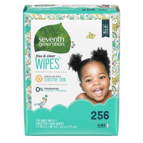 Seventh Generation Free And Clear Baby Wipes Unscented And Sensitive