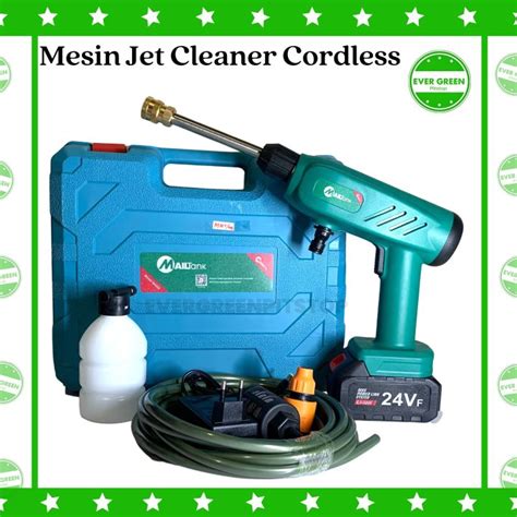 Mesin Jet Cleaner Cordless V Alat Cuci Motor Mobil Baterai Volt