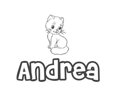 Andrea Coloring Page