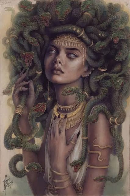 The Geeky Nerfherder Artoftheday The Gorgonian Medusa By Tehani