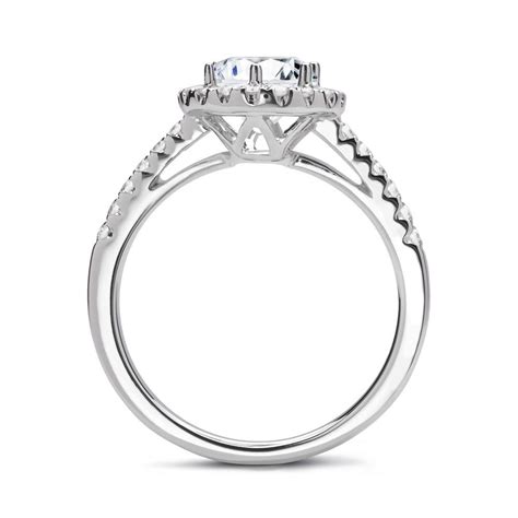 Brilladia Halo Ring Er Wei Gold Mit Diamanten Dr Sl Kw