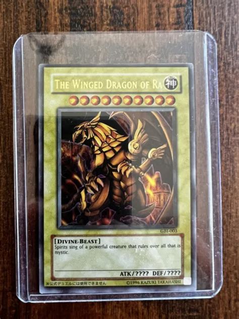 YU GI OH WINGED DRAGON Of Ra GBI 003 Secret Rare NM Very Nice EUR 278