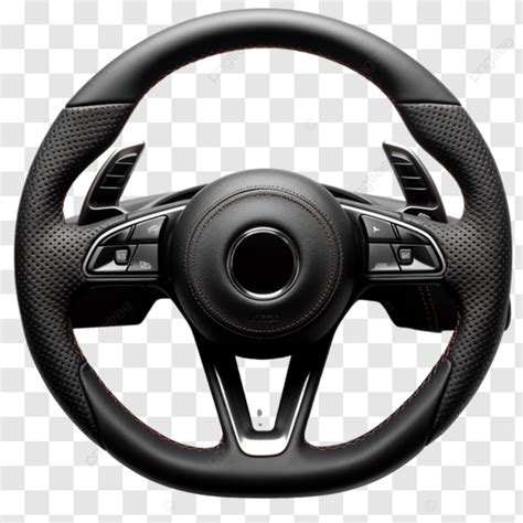 Modern Car Steering Wheel With Control Buttons Modern Car Steering