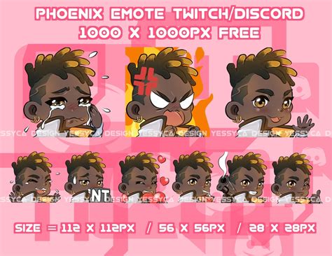 Cute Phoenix Valorant Emotes Bundle With Various Unique Expressions For