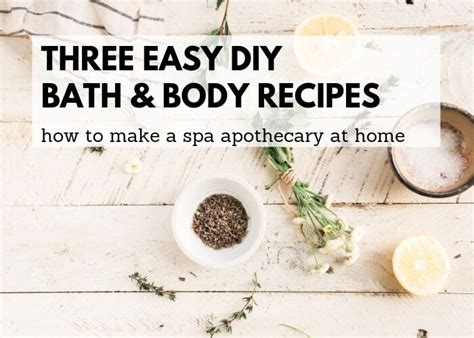 DIY Spa Recipes for a Relaxing Home Spa